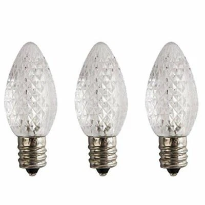 Sival C7 Bulb E12 Candelabra Base 130V 0.37W UL 3 LED Cool White (Pack of 3) - Image 1 of 2