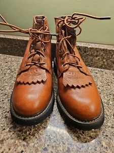 Ariat Cascade Kiltie Stiefeletten Schnürstiefel braun Leder Damen 6.5B #31080 - Bild 1 von 11