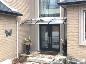 CANOFIX 1270x4500 mm hágalo usted mismo dosel policarbonato voladizo porche patio pasarela - Imagen 1 de 13