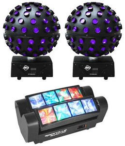 (2) American DJ ADJ Starburst Sphere Shooting Beam Lighting Effects+SPYDER LED - Picture 1 of 12