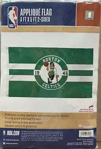 BOSTON CELTICS APPLIQUE EMBROIDERED 3'X5' 2 SIDED FLAG NEW WINCRAFT ๐ - Picture 1 of 3