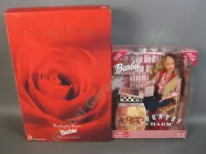 2 NRFB 15140 Radiant Rose & 26464 Cracker Barrel Country Charm Barbie Doll Lot - Picture 1 of 8