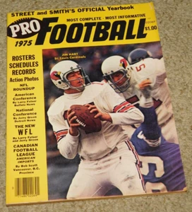 Vintage 1975 Street & Smith's Pro Football Yearbook JIM HART CARDINALS - Picture 1 of 2