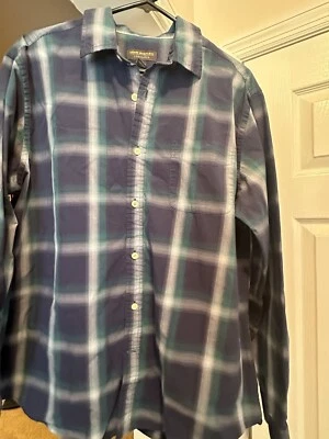 John Bartlett Consensus Men's Size Large Long Sleeve Button Up Shirt Plaid - Image 1 of 2