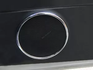 Fits Fiat Coupe Decorative Polished Aluminum Speaker Rings for Doors (Set of 2) - Picture 1 of 9