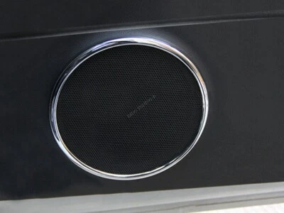 Fits Fiat Coupe  Decorative Polished Aluminum Speaker Rings for Doors (Set of 2) - Image 1 of 4