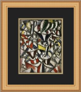Fernand Leger  Still-Life with Colorful Cylindrical Forms Custom Framed Print