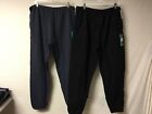 NWT Men's Athletic Works Jogger Sweatpants 2 Pants Black / Gray Size XL #559U