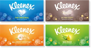 Kleenex Original, Balsam, Ultra Soft or Allergy Tissue Boxes - 64 Sheets Per Box - Picture 1 of 15