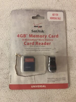 Verizon SanDisk MobileMate Micro Memory Card Reader Set-New-100% to Charity - Image 1 of 3