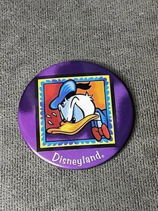 Disney Pin Button Disneyland Walt World Mickey Mouse Donald Duck 3 Inch - Picture 1 of 4