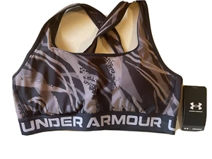 Reggiseno sportivo donna grande Under Armour DFO crossback nero supporto medio compressione - Foto 1 di 14
