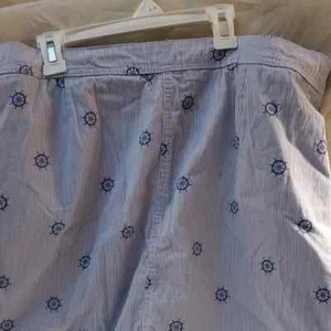 Karen Scott Blue Nautical Print Skort Sizse 16 - Picture 1 of 6