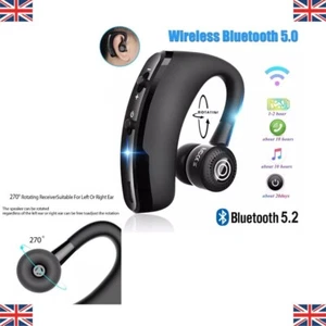 Bluetooth 5.2 Wireless Earpiece Noise Cancelling Trucker Headset Driving Earbuds - Picture 1 of 7