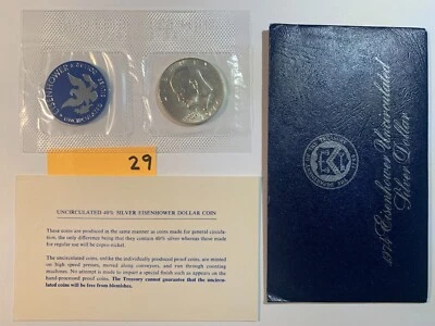 1974 S Silver Dollar Coin US Mint Eisenhower Uncirculated - Image 1 of 3