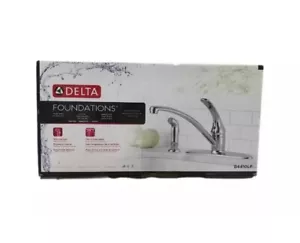 DELTA B4410LF FOUNDATIONS KITCHEN FAUCET WITH SIDE SPRAYER CHROME FINISH - Picture 1 of 2