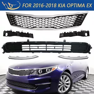 Soporte de parachoques de rejilla inferior superior delantera para Kia Optima EX 2016-2018 moldura - Imagen 1 de 21