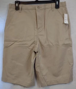 Old Navy Boys Beige/Tan Khaki Shorts--Pockets/Adjustable Waist--16 Husky--New! - Picture 1 of 5