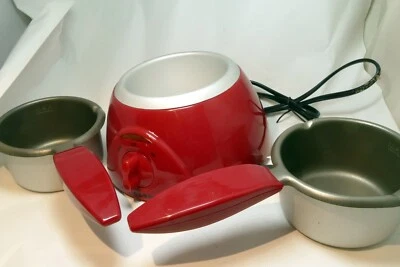 Cook's Essentials Máquina de golosinas de chocolate rojo con 2 OLLAS DE FUSIÓN - CECM1R2 Foto 1 de 4