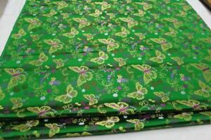 Faux Silk Brocade(DragonFly Butterfly)Jacquard Damask Kimono Fabric Material*Bm3