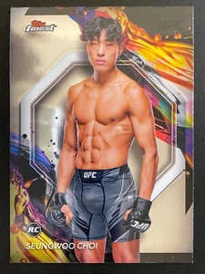 Seungwoo Choi 2024 Topps Finest UFC Uncommon Chrome Rookie Card #163 - Picture 1 of 2