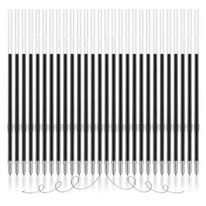 100 Pieces Ink Pen Refills Replaceable Ballpoint Pen Black Ink Refills 0.7mm - Picture 1 of 7