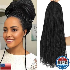 Crochet Braids Senegalese Twist Crochet Hair 7 Packs Pre Looped Micro Senegal - Picture 1 of 5
