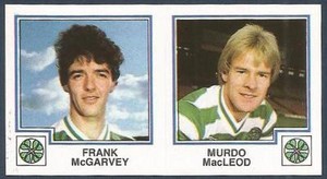 PANINI FOOTBALL 83-#406-A-B-CELTIC-FRANK McGARVEY / MURDO MacLEOD