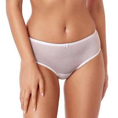 Sheer See Through Bikini Panty New Plus Size Underwear Kostar Venice White - Image 1 of 4