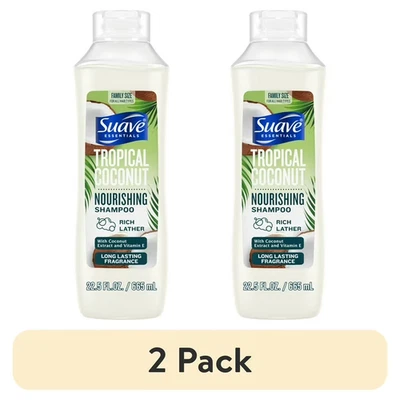 Suave Tropical Coconut Nourishing Shampoo, 22.5 fl oz, 2 Pack - Image 1 of 4