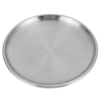  Piastra Per Griglia Vassoio Da Portata Circolare Di Metallo Rotondo - Immagine 1 di 4