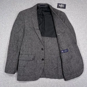 J.Crew Ludlow Moon Tweed British Cloth Blazer 36S Gray Herringbone Sport Coat - Picture 1 of 16