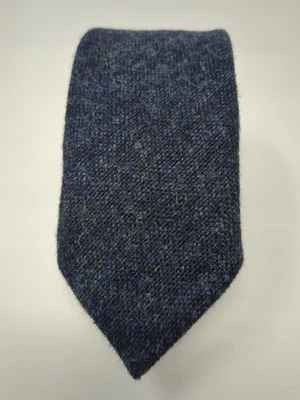 Brooks Brothers "Red Fleece" 男式紧身领带羊毛粗花呢海军蓝复古美国  — 第 1/4 张图片