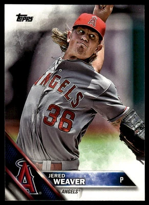 2016 Topps #174 Jered Weaver - Image 1 of 2