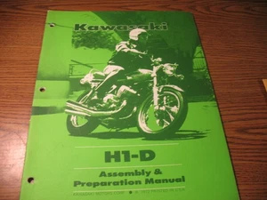 NEW NOS KAWASAKI MOTORCYCLE ASSEMBLY & PREPERATION MANUAL H1 D TRIPLE (SP-141) - Picture 1 of 6