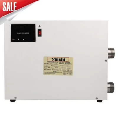 TAISHI Electric Water Heater 15KW Swimming Pool Thermostat Heater Certificated Pond SPA