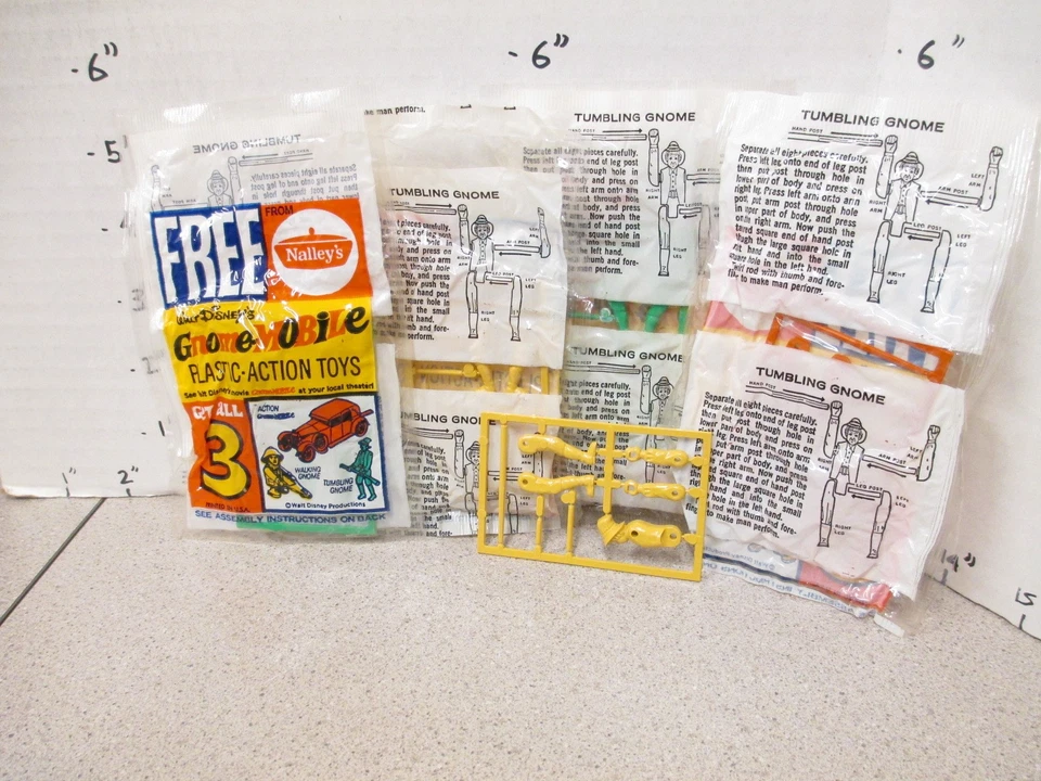 Disney GNOME-MOBILE 1967 Modelo Kit Premium Cereal MIP Tumble Gnome Nalley VERDE Foto 1 de 1