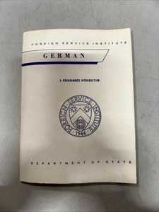 Vintage Foreign Service Institute Basic German course paperback 1946 - Picture 1 of 4
