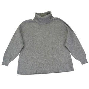 Free People Softly Structured Knit Tunic Sweater Women M Rib Turtleneck Pullover - Picture 1 of 9