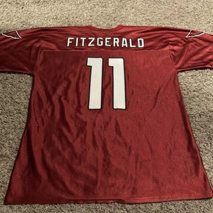 Vintage NFL Team Arizona Cardinals Larry Fitzgerald Red Jersey 11 Large Football - Picture 1 of 5