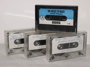 Korg DW-8000/EX-8000 Synthesizer Data Cassette Tape Preload Sound Programme BONUS - Bild 1 von 3