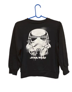 Boy's Size M, Star Wars Pull Over  Boy's  T-Shirt, Black, Long Sleeve - Picture 1 of 6