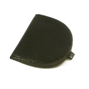 PORTE MONNAIE HOMME CUVETTE CUIR COULEUR NOIRE - Imagen 1 de 4