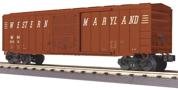 Rail King 30-74893 Western Maryland 50' Box Car, O Gauge - Image 1 of 1