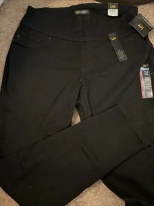 Lee Women's Black Plus Size Sculpting Slim Fit Skinny Le - 18W long - Picture 1 of 4
