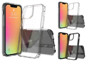 for iPhone 13 Mini 5.4" Case See-Thru Impact Protector Cover+Prytool - Photo 1 sur 10