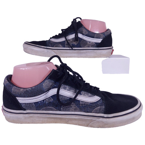 Scarpe Vans Wireframe Teschio Sneakers Tela Scamosciata Stringate Uomo 7 5 Donna 9