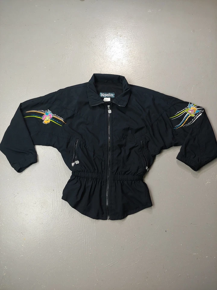 Chaqueta Kaelin Cortavientos Ligera Cremallera Mujer XS Flor Bailarina esquí nieve concha De Colección Foto 1 de 4