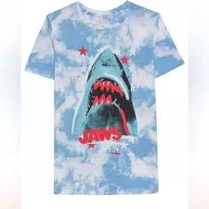 Tye Dye Jaws shirt Hybrid Big Boys Jaws Tie Dye Short Sleeve Graphic T-shirt L - Picture 1 of 8