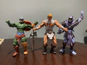 Masters Of The Universe, He Man, Skeletor, Man of Arms, 6" Actionfiguren, 2001 - Bild 1 von 10